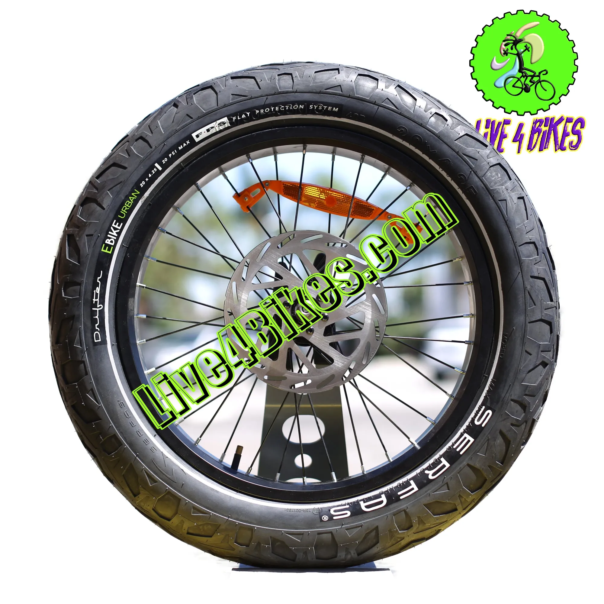Serfas 20x4.25 eBike Tire City Smooth Fat E-bike HD Heavy Duty Thornproof