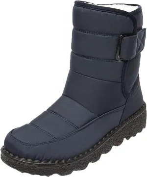 Slip on Winter Boots for Women Cute Snow Boot Women Wide Waterproof Winter Boots Slip on Womens Wide Snow Boots for Women Waterproof Botas De Invierno Contra Agua Mujer