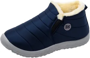 Snow Boots for Women Womens Snow Boots Winter Warm Booties Fur Lined Anti-Slip Ankle Boots Outdoor Waterproof Booties