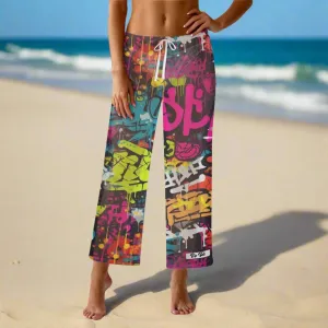 Street Art Cover Up Pants