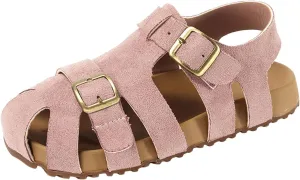Summer Dress Shoes for Girls Children's Sandals For Girls Boys Closed Toe Shoes Babies Hollow And Breathable Lightweight Open Toe Beach Holiday Sandals