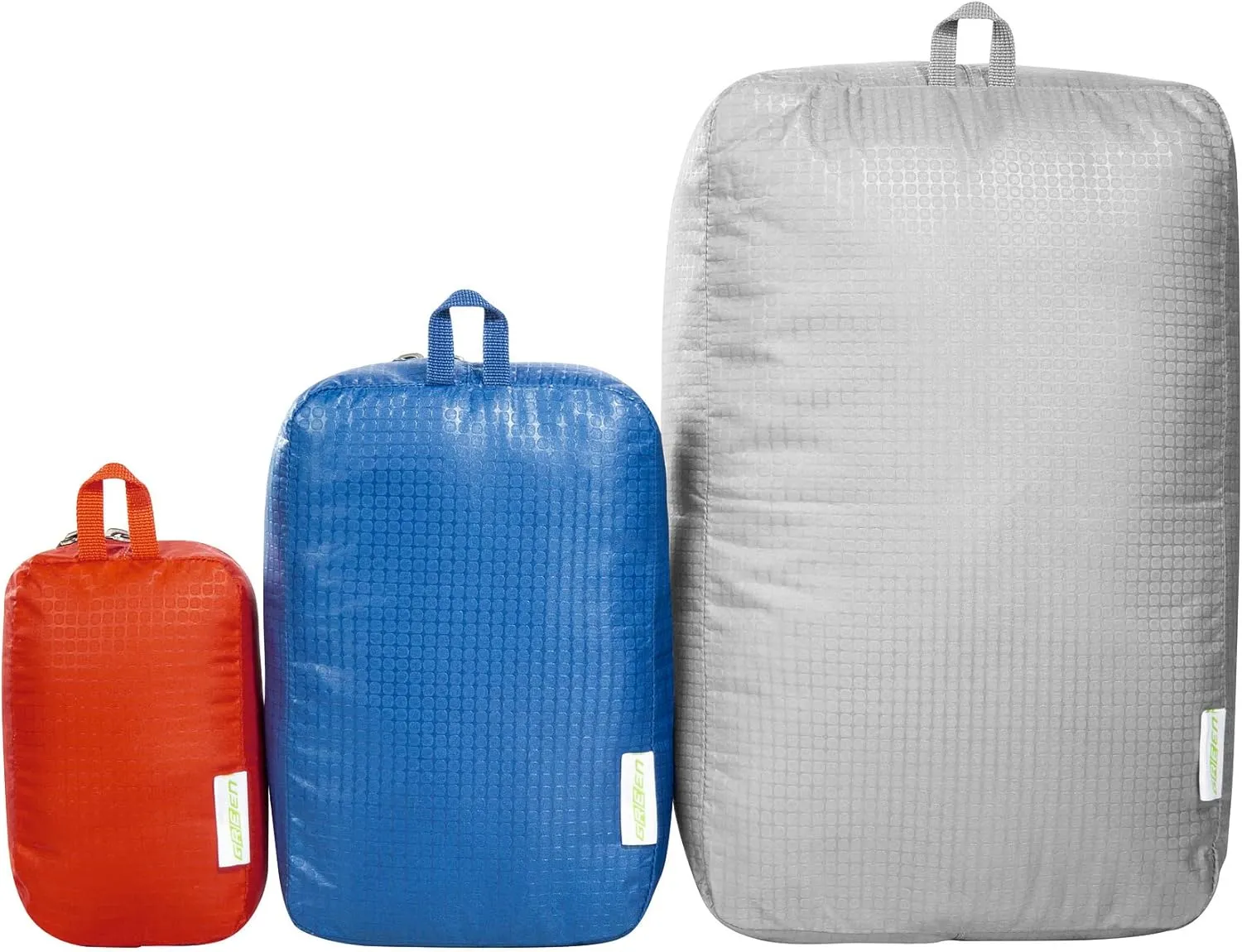 Tatonka Packing Cube Stuffing Bag Zip Set 3  Ultralight and Space-Saving Packing Bag Set with Zip  3 Bags in Various Sizes (Grey/Blue/Black)
