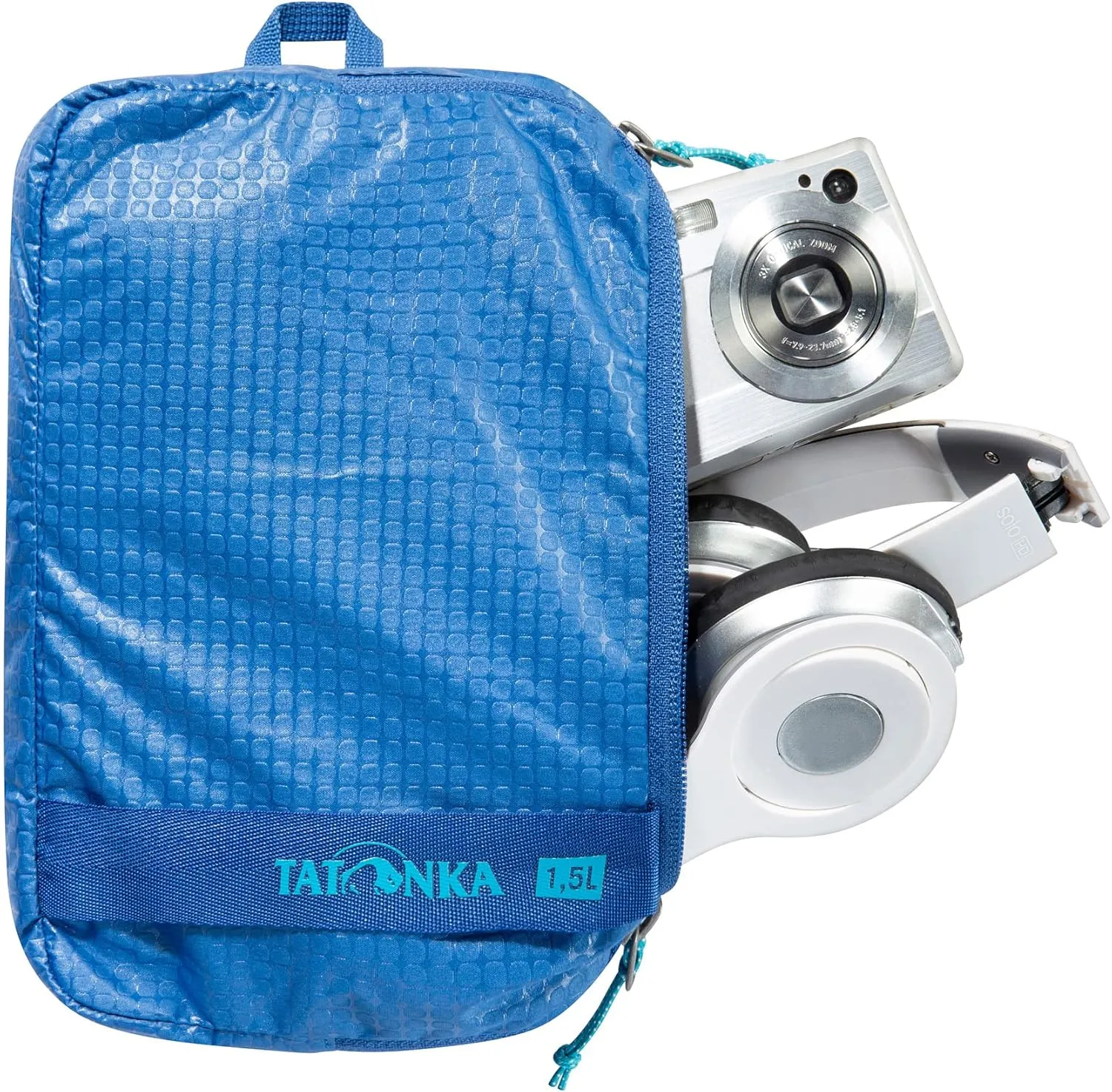 Tatonka Packing Cube Stuffing Bag Zip Set 3  Ultralight and Space-Saving Packing Bag Set with Zip  3 Bags in Various Sizes (Grey/Blue/Black)
