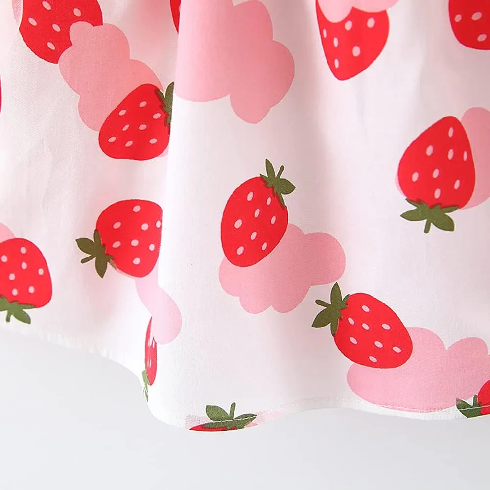 Toddler Girls Sleeveless Backless Tutu Dress with Sun Hat Baby Summer Outfits Sundress Princess Birthday Party Dress