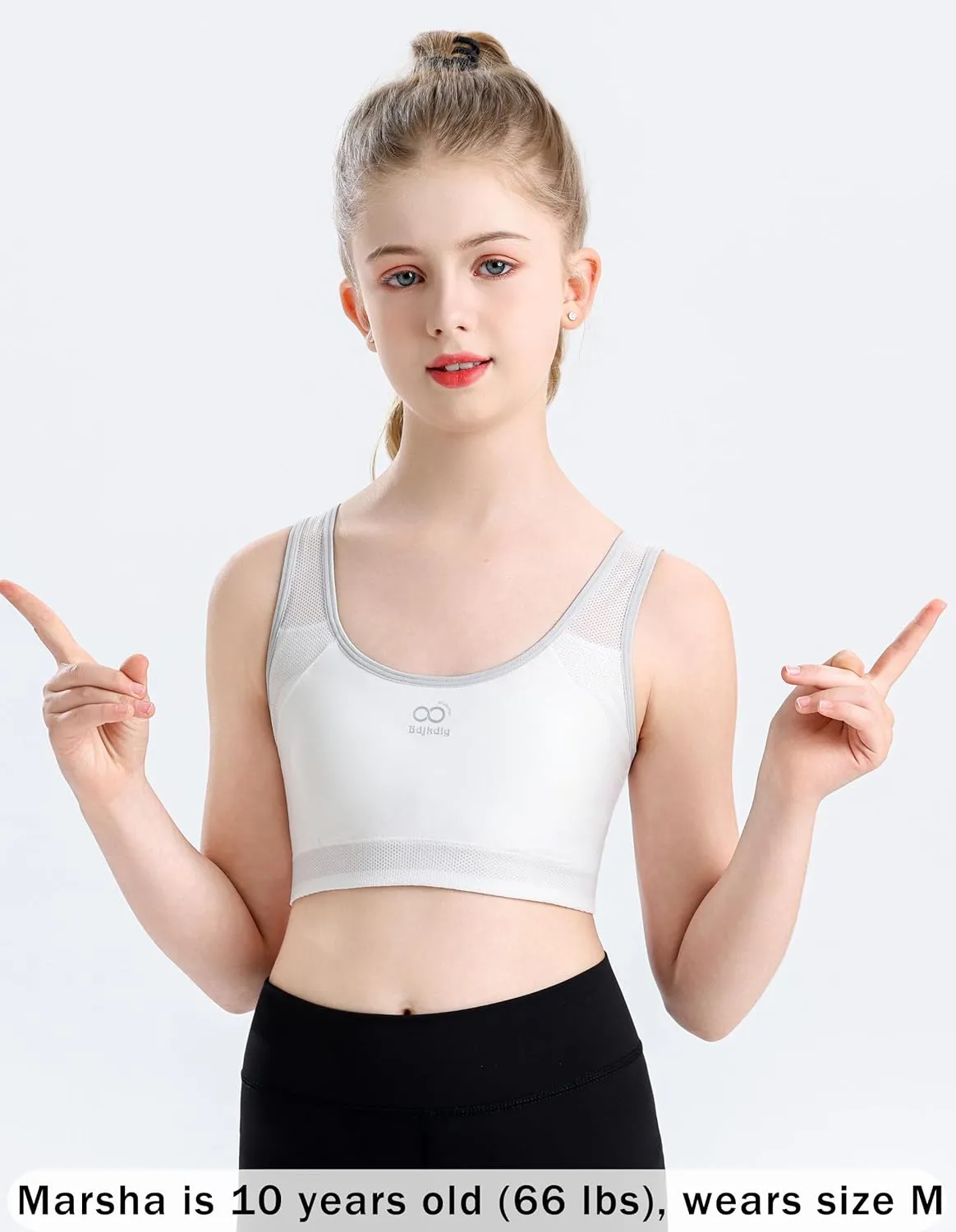 Training Bras for Girls 8-14 Seamless Cotton Girls Bras with Breathable Pads Sports Bras Ultra Breathable Soft