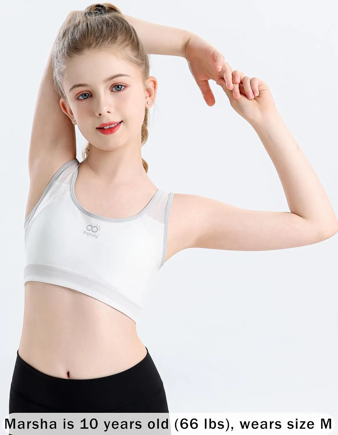 Training Bras for Girls 8-14 Seamless Cotton Girls Bras with Breathable Pads Sports Bras Ultra Breathable Soft