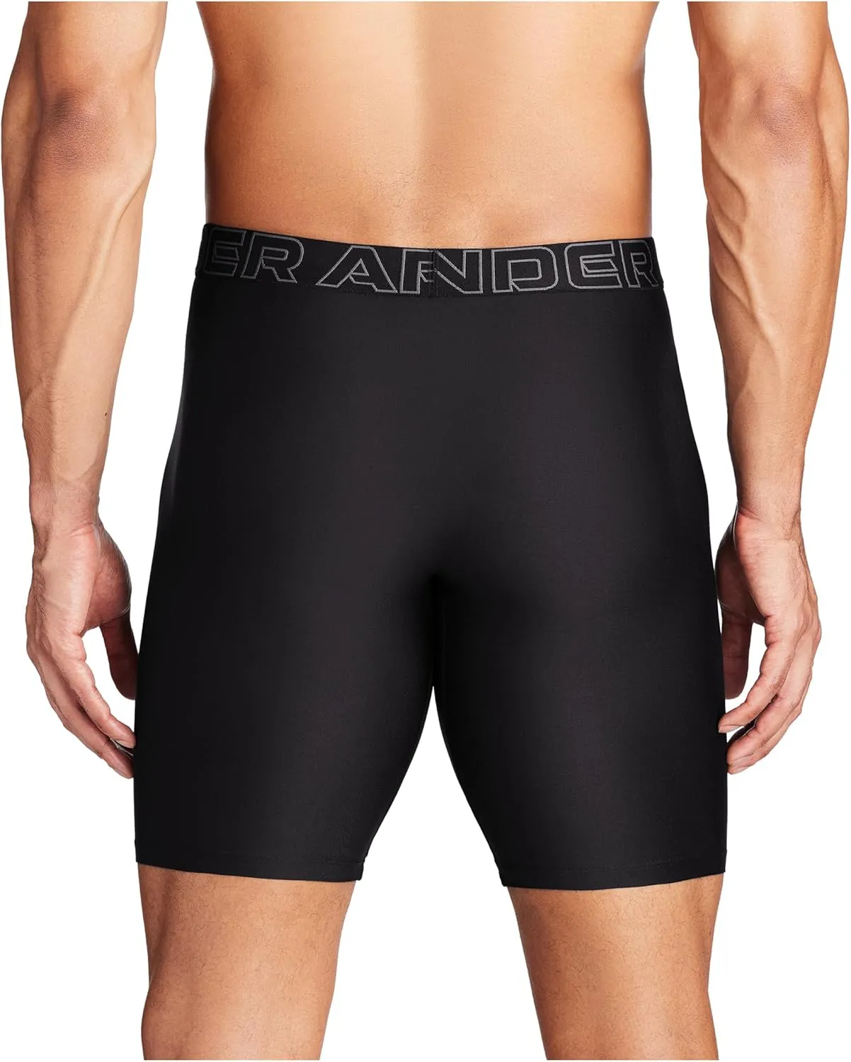 Under Armour Men's Multi-Pack Performance Tech Long-Leg Boxer Brief, 9" Inseam, All-Day Comfort