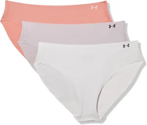 Under Armour Women's 3-Pack Pure Stretch No Show Bikini Underwear, All-Day Comfort & Ultra-Soft Fit