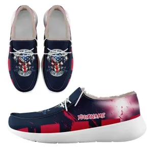Unique Gift,Personalized Flag Sneakers, Custom Patriotic Fur Lining Loafer Shoes, Best Gift for Vateran.FN042-24020295-6w