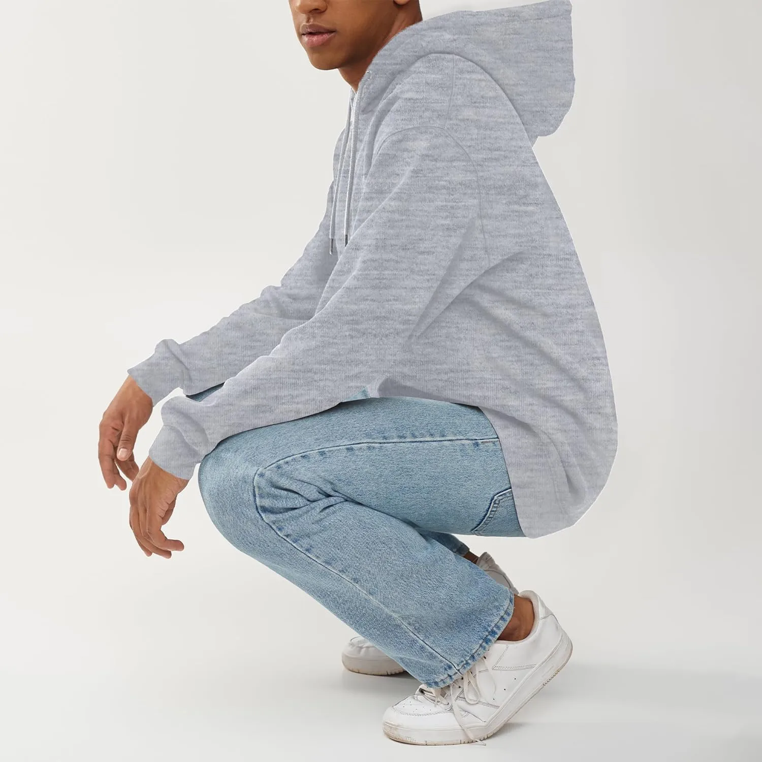 Unisex Adult Fleece Hoodies, Breathable, Pullover Hooded Sweatshirt