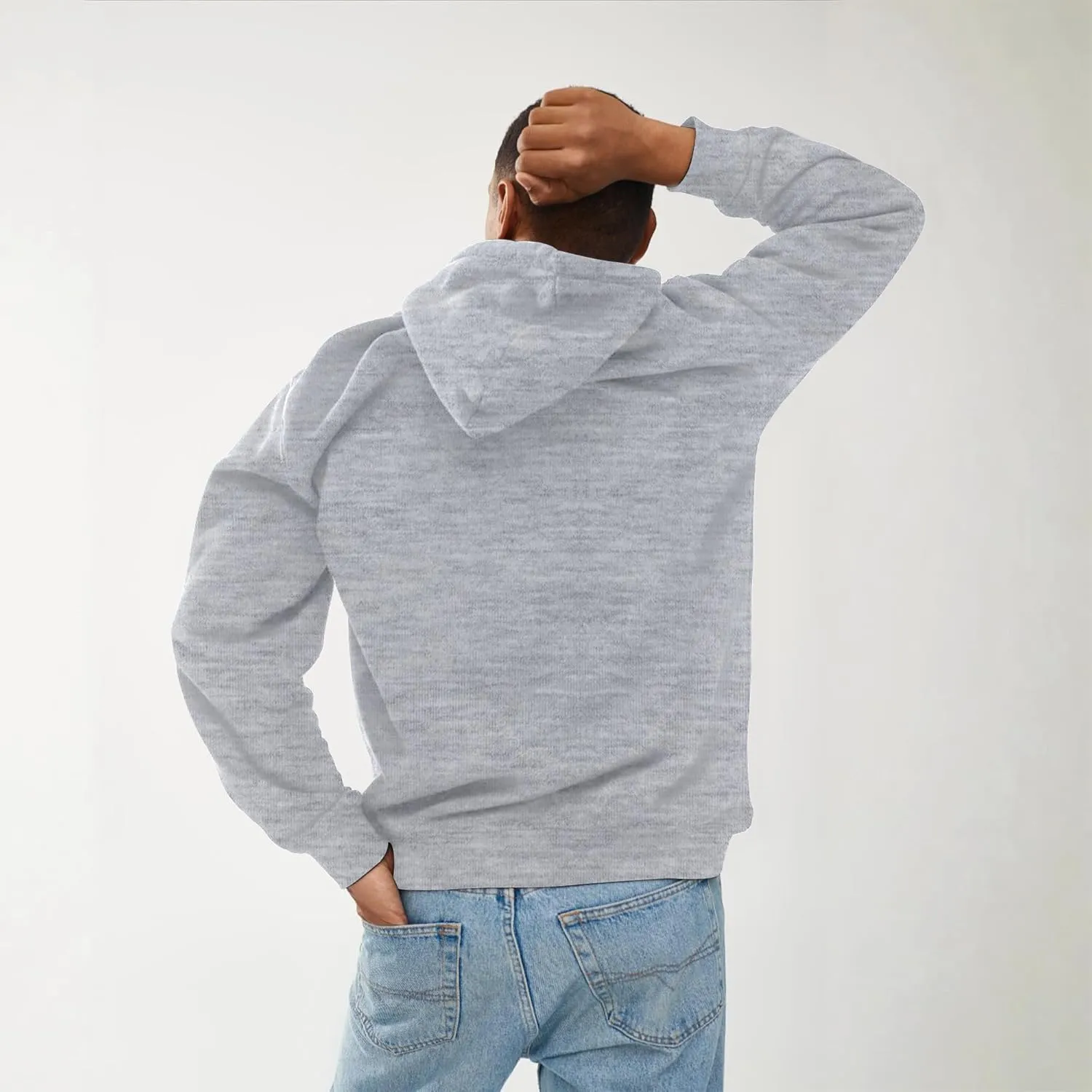 Unisex Adult Fleece Hoodies, Breathable, Pullover Hooded Sweatshirt