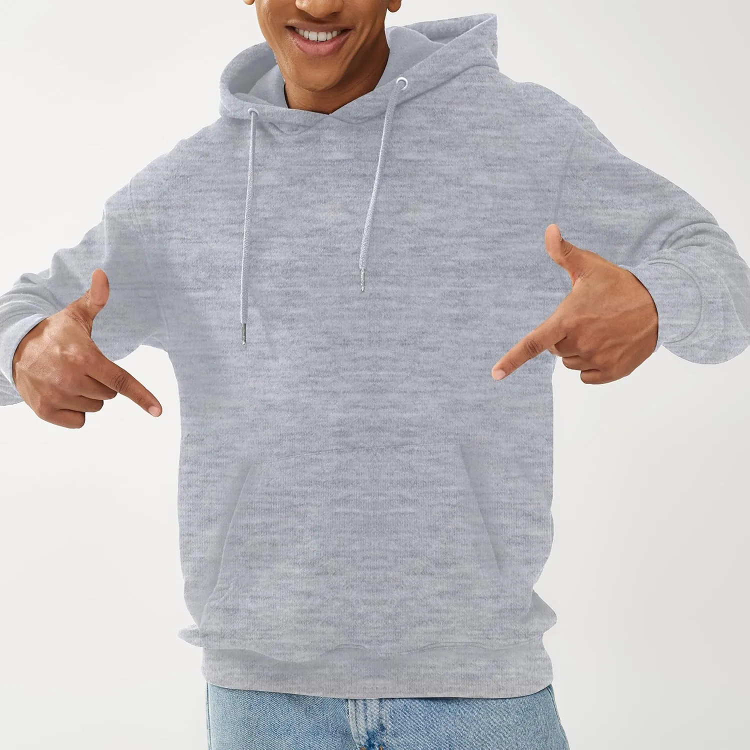 Unisex Adult Fleece Hoodies, Breathable, Pullover Hooded Sweatshirt