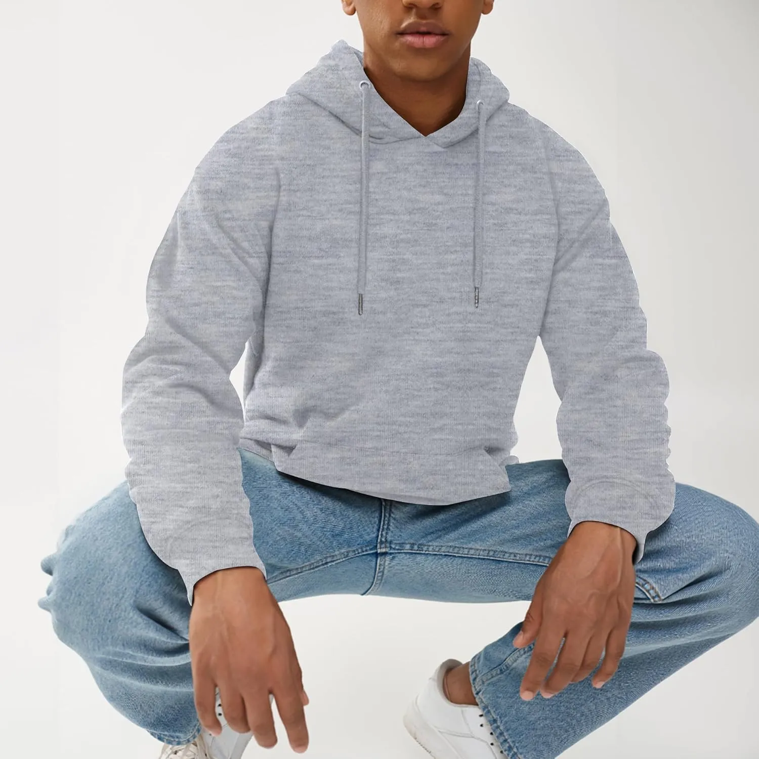 Unisex Adult Fleece Hoodies, Breathable, Pullover Hooded Sweatshirt