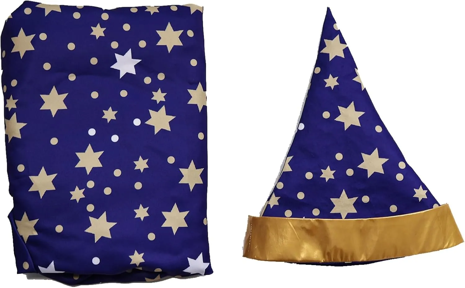 Unisex Wizard Costume Adult Wizard Cosplay Witch Cloak Stars Magician Cape and Hat Halloween Outfits