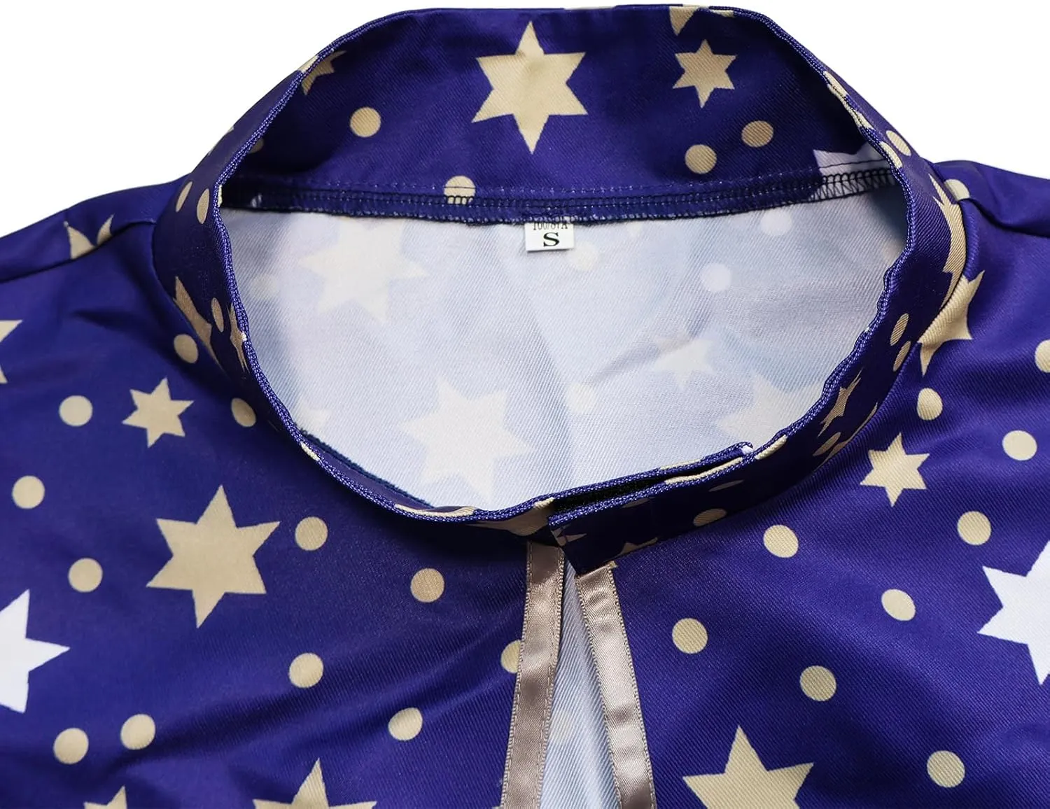 Unisex Wizard Costume Adult Wizard Cosplay Witch Cloak Stars Magician Cape and Hat Halloween Outfits