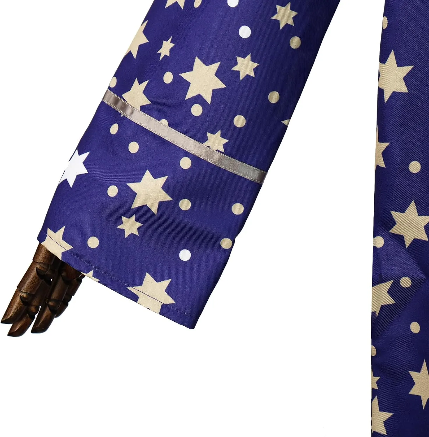 Unisex Wizard Costume Adult Wizard Cosplay Witch Cloak Stars Magician Cape and Hat Halloween Outfits