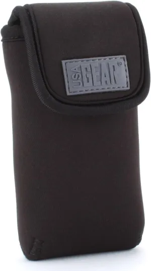 USA Gear Compact Digital Camera Case for Sony Cybershot DSC HX90 V, HX80, W800, W810, WX350, WX80, WX9 and More - with Belt Loop Holster, Carbiner Clip, & Accessory Storage