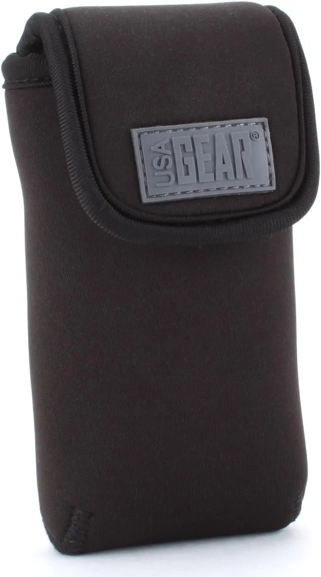 USA Gear Compact Digital Camera Case for Sony Cybershot DSC HX90 V, HX80, W800, W810, WX350, WX80, WX9 and More - with Belt Loop Holster, Carbiner Clip, & Accessory Storage