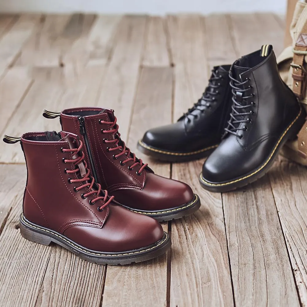 West Louis Casual Basic Zipper Boots