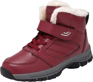 Wide Calf Snow Boots for Women Plus Size 10 Wide Snow Boots for Woman Women Winter Booties Leather Mid Calf Winter Boots for Women Low Heel Women Winter Wide Width Boot