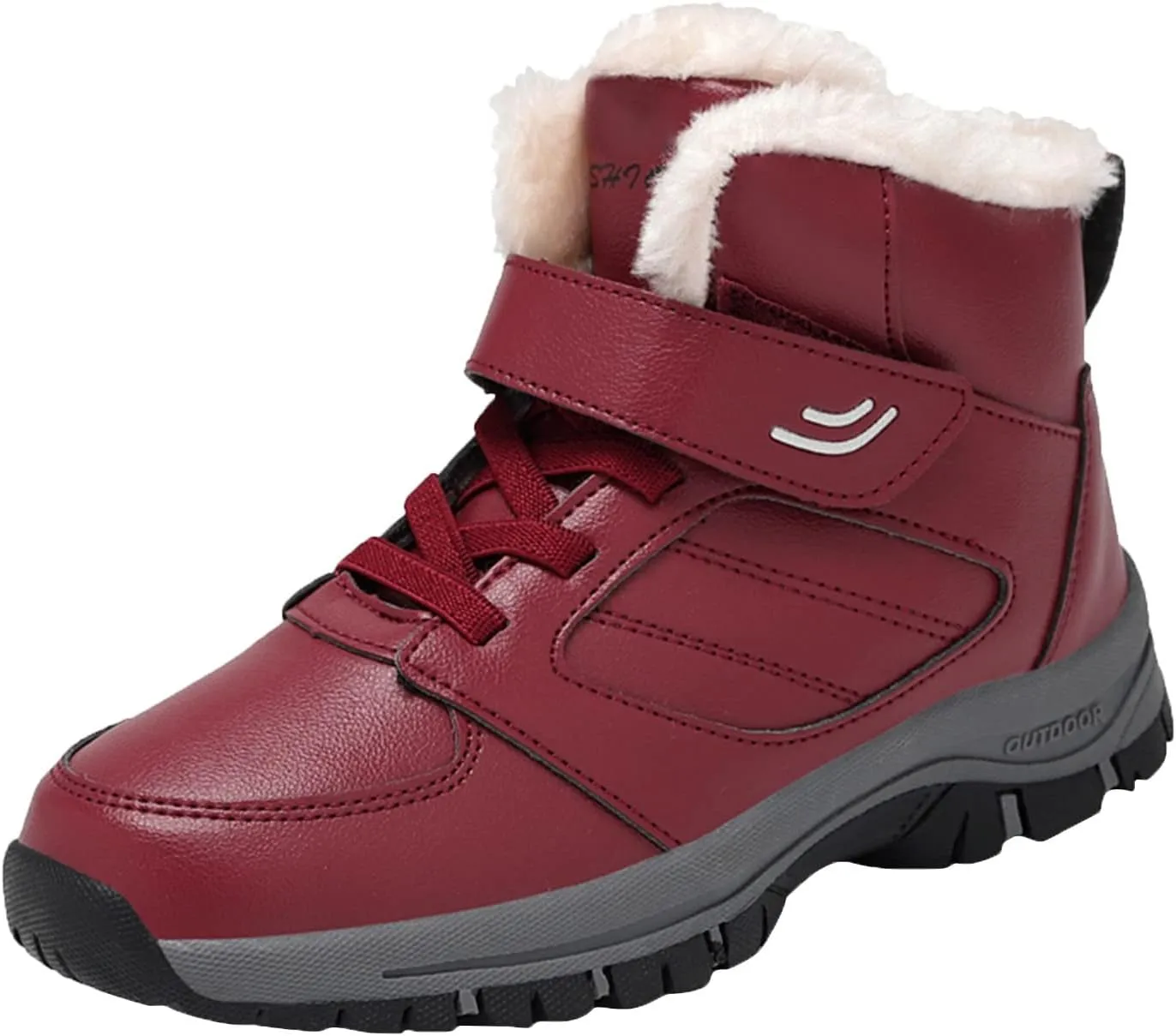Wide Calf Snow Boots for Women Plus Size 10 Wide Snow Boots for Woman Women Winter Booties Leather Mid Calf Winter Boots for Women Low Heel Women Winter Wide Width Boot