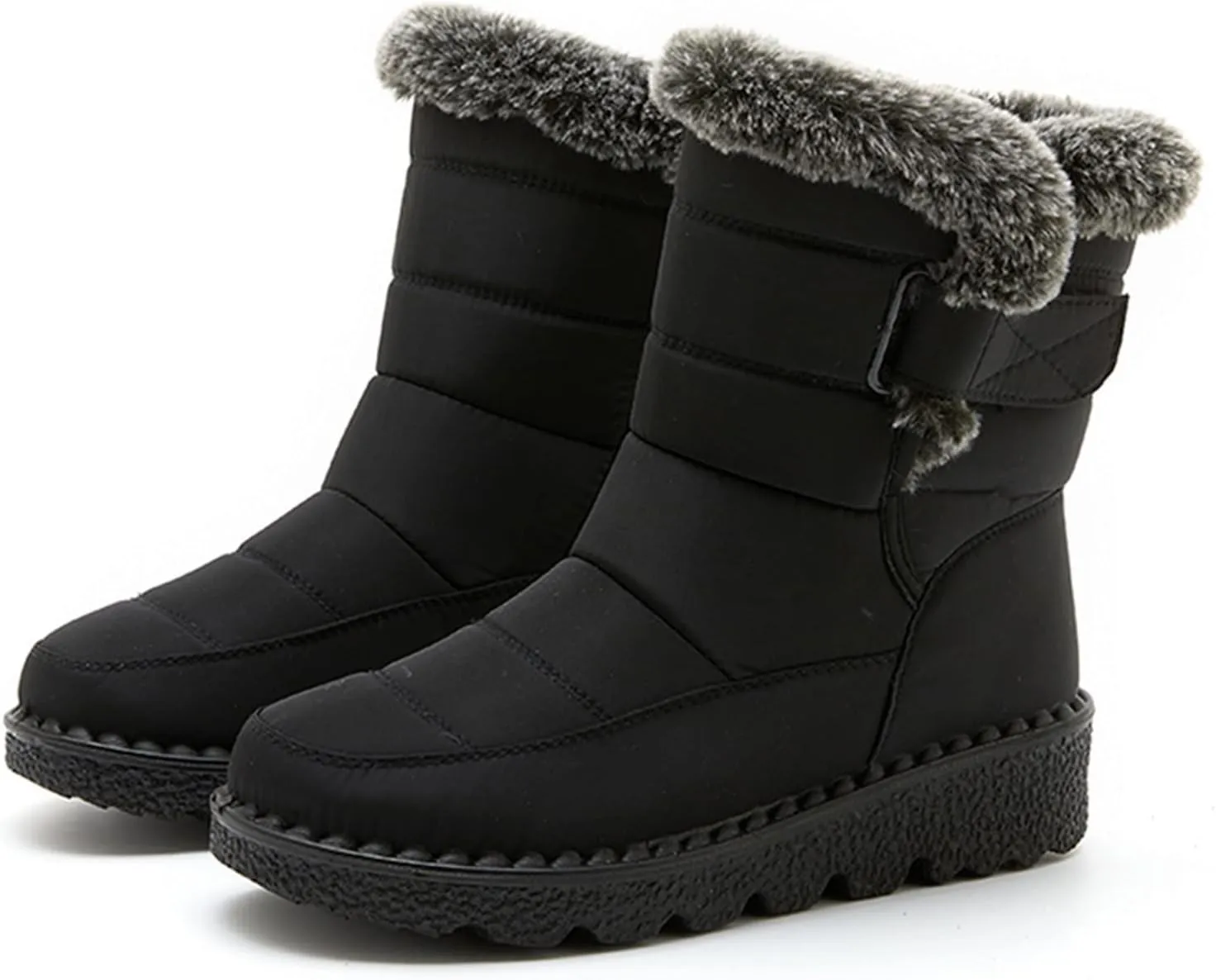 Winter Boots for Women Fashion Casual Womens Size 8.5 Snow Boot Womens Extra Wide Snow Boots Winter Dress Knee Boots for Women Leather Low Heel Insulated Womens Winter Hiking Boots Wide Width