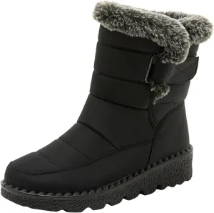 Winter Boots for Women Fashion Casual Womens Size 8.5 Snow Boot Womens Extra Wide Snow Boots Winter Dress Knee Boots for Women Leather Low Heel Insulated Womens Winter Hiking Boots Wide Width