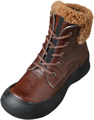 Winter Boots for Women Waterproof Snow Womens Winter Shoes Black Furry Boots for Women Non Slip Work Boots Women Short Winter Boots for Women Low Heel Prime of Day Deals Today 2024