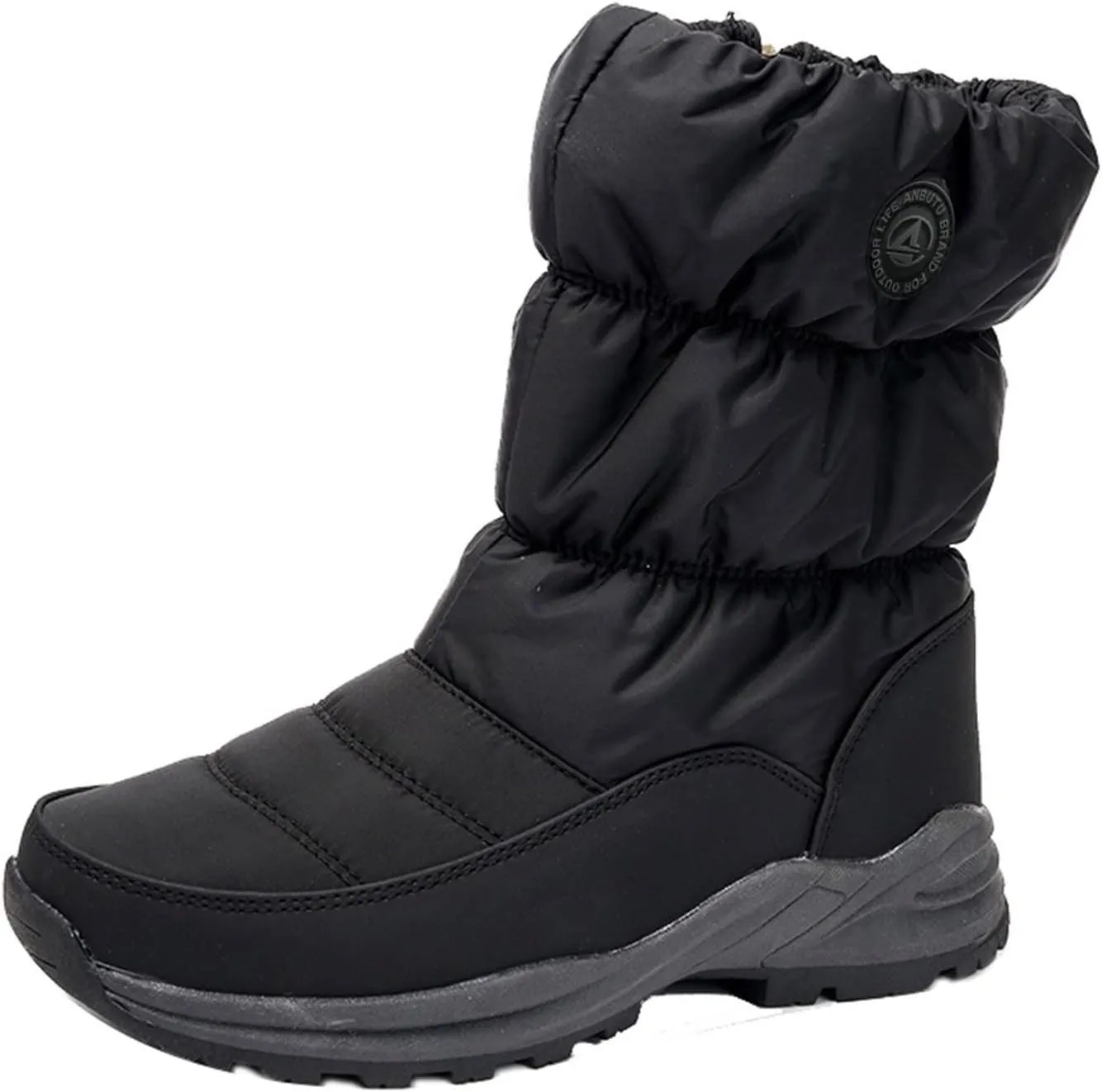 Winter Boots for Women Waterproof Thermal Winter Ankle Boots for Women Waterproof Snow Brown Black Fuzzy Winter Ankle Boots for Women Fur Lined Winter Boot for Women Botas Nieve Para Mujer