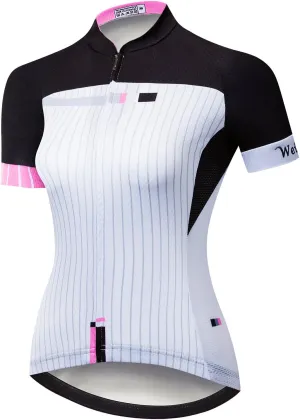 Women Cycling Jersey Shirt Short Sleeve Breathable