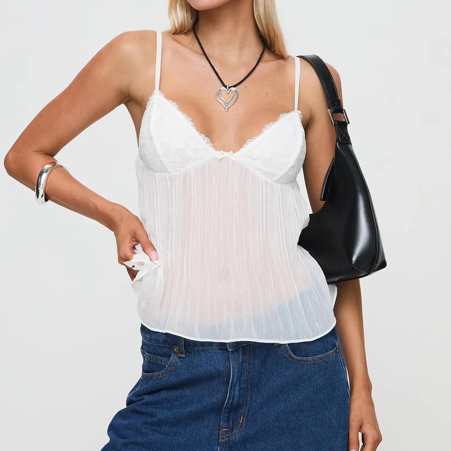 Women Y2k Floral Babydoll Tank Top Spaghetti Strap Ruffle Cami Top Summer Boho Flowy Peplum Crop Top Streetwear