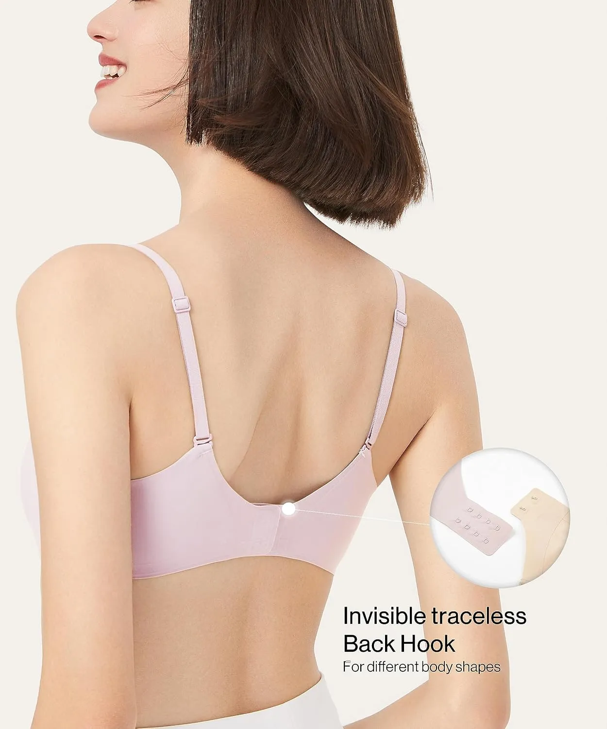 Women's Breathable OneSize Wireless Seamless Diamond Vest Bra