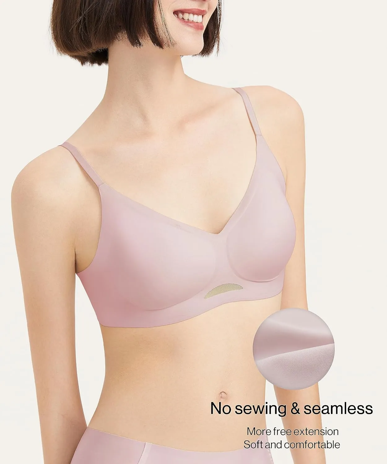 Women's Breathable OneSize Wireless Seamless Diamond Vest Bra