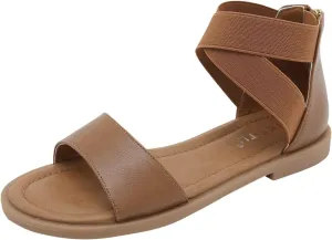 Women's Flat Sandals Cute Open Toe One Band Comfort Flat Shoes Casual Summer Dressy Strappy Gladiator Sandals Shoes