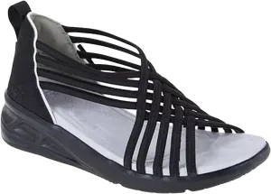 Womens Heccie Sandals Summer Multi Strap Orthopedic Sandals for Women, Arch Support Lightweight Stretch Sandal Beach Outdoor Walking Roman Shoes Open Toe Slip On Shoes