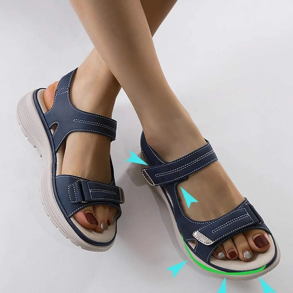 Women's Hiking Sandals Wedge Walking Comfortable Casual Buckle Strap Lightweight Open Toe Summer Orthopedic Shoes