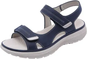 Women's Hiking Sandals Wedge Walking Comfortable Casual Buckle Strap Lightweight Open Toe Summer Orthopedic Shoes