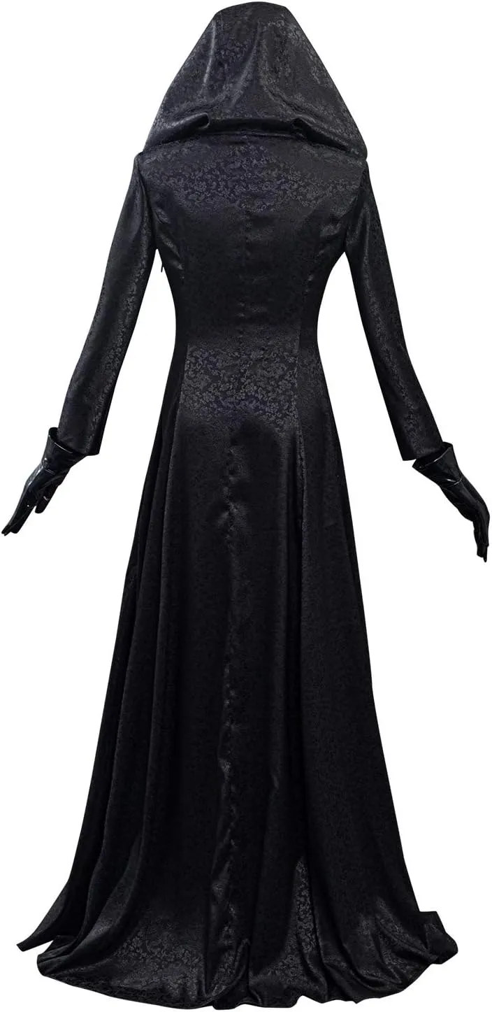 Womens Lady Cosplay Dress Vampire Lady Halloween White Costume with Hat