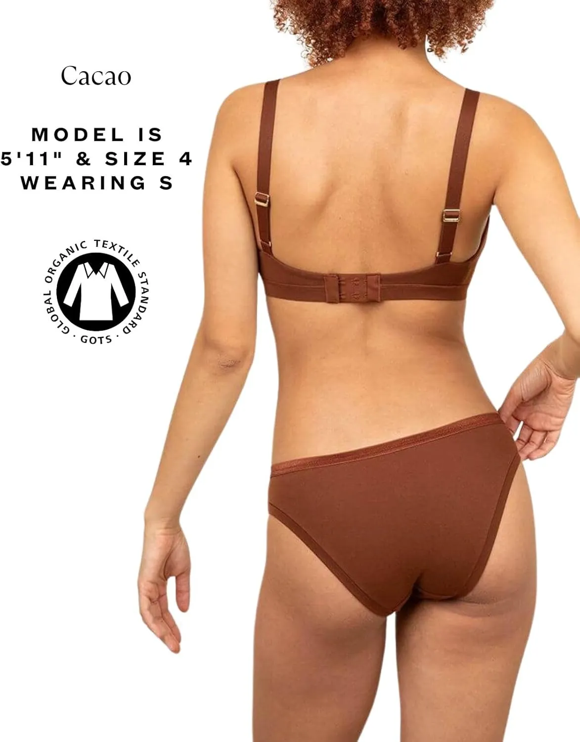 Women's Organic Cotton Low-Rise Bikini 3-Pack, All-Day Comfort, Breathable, Natural Knickey Underwear for All