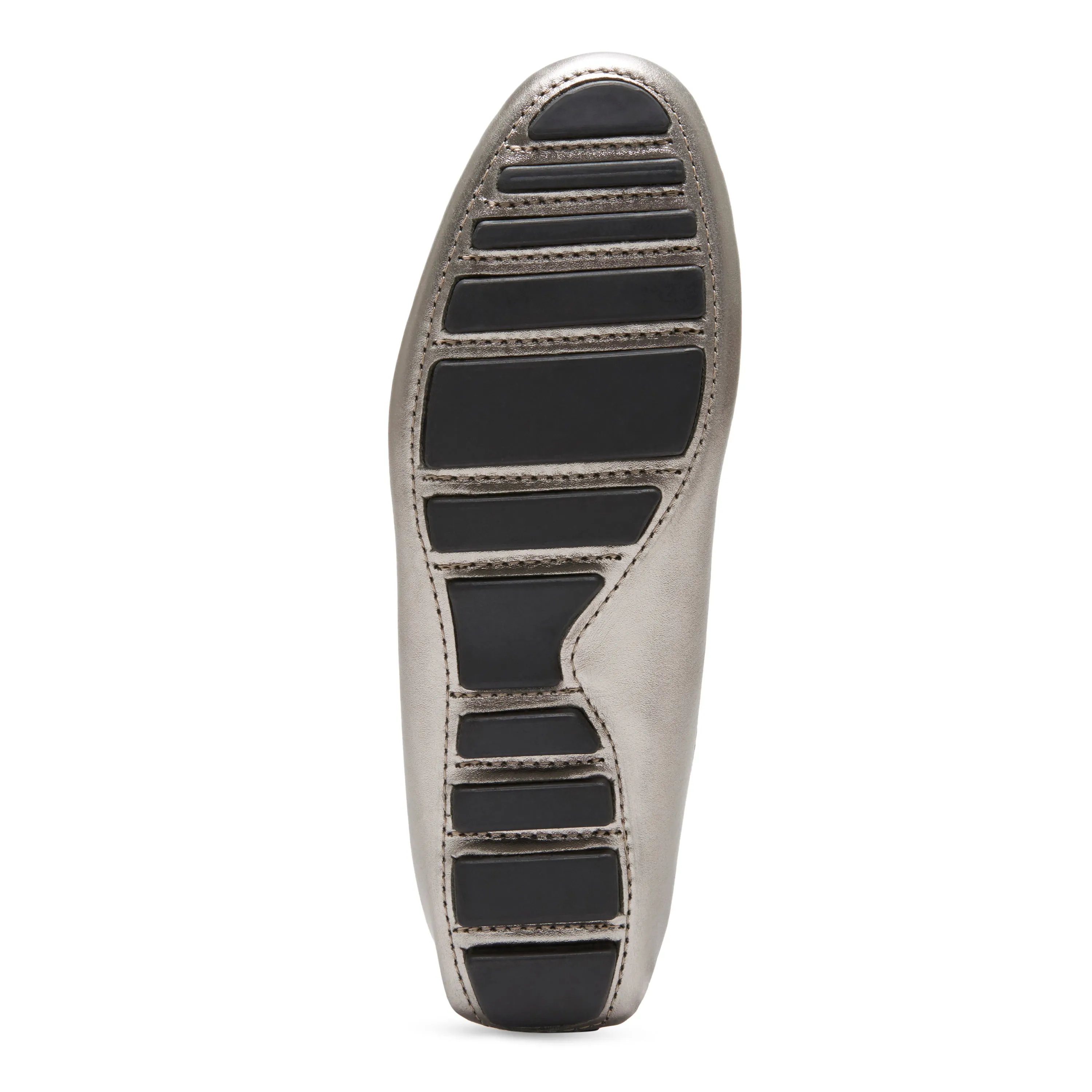 Women's Patricia Penny Loafer Driving Moc Silver Metallic