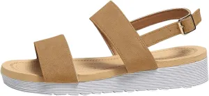 Womens Platform Sandals Cute Ankle Strap Platform Sandals Dressy Shoes Open Toe Flatform Wedge Casual Sandal