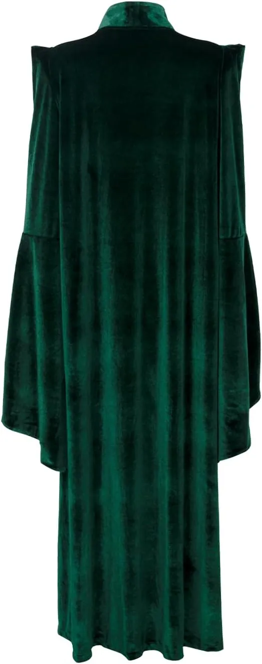 Womens Professor Costume Witch Halloween Cosplay Robe Wizard Cloak Witch Hat