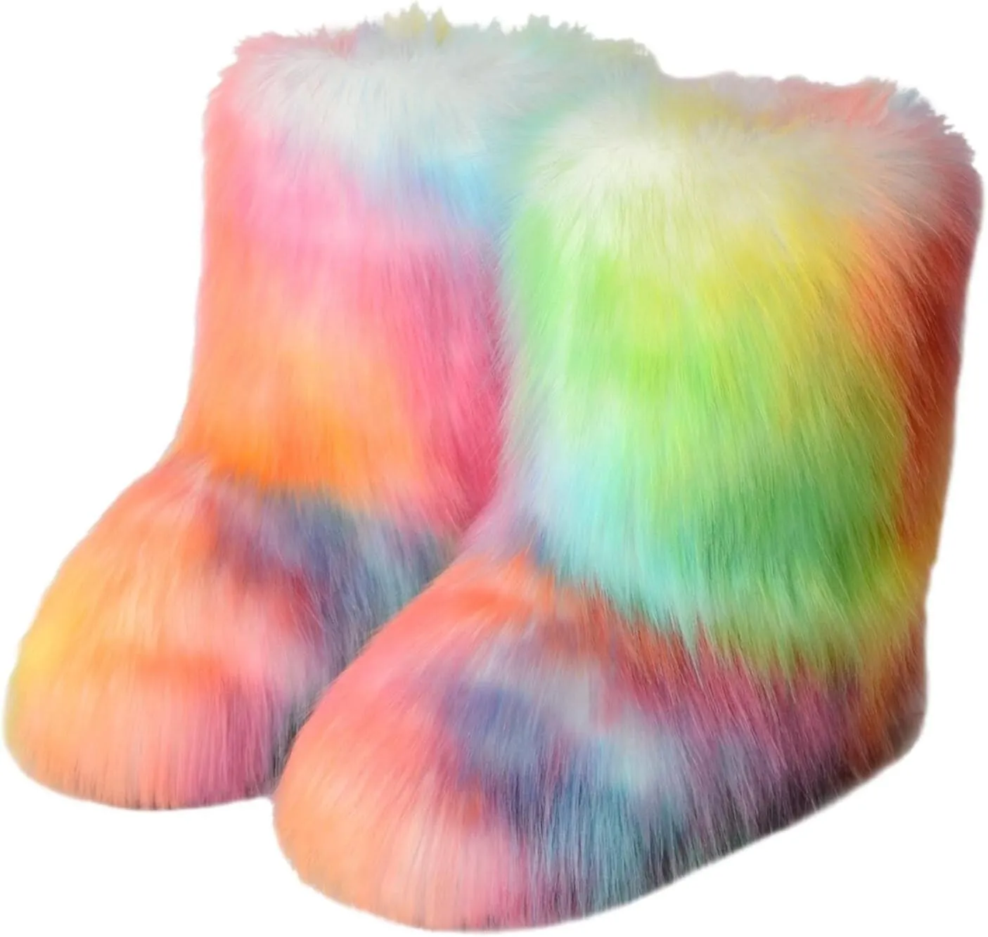 Women's Snow Boots Size 12 Women's Wide Width Waterproof Slip on Ankle Boots for Swollen Feet Boots Winter Fur Zapatos De Mujer Para Nieve Women Warm Fur Lined Snow Boots Waterproof Shoes