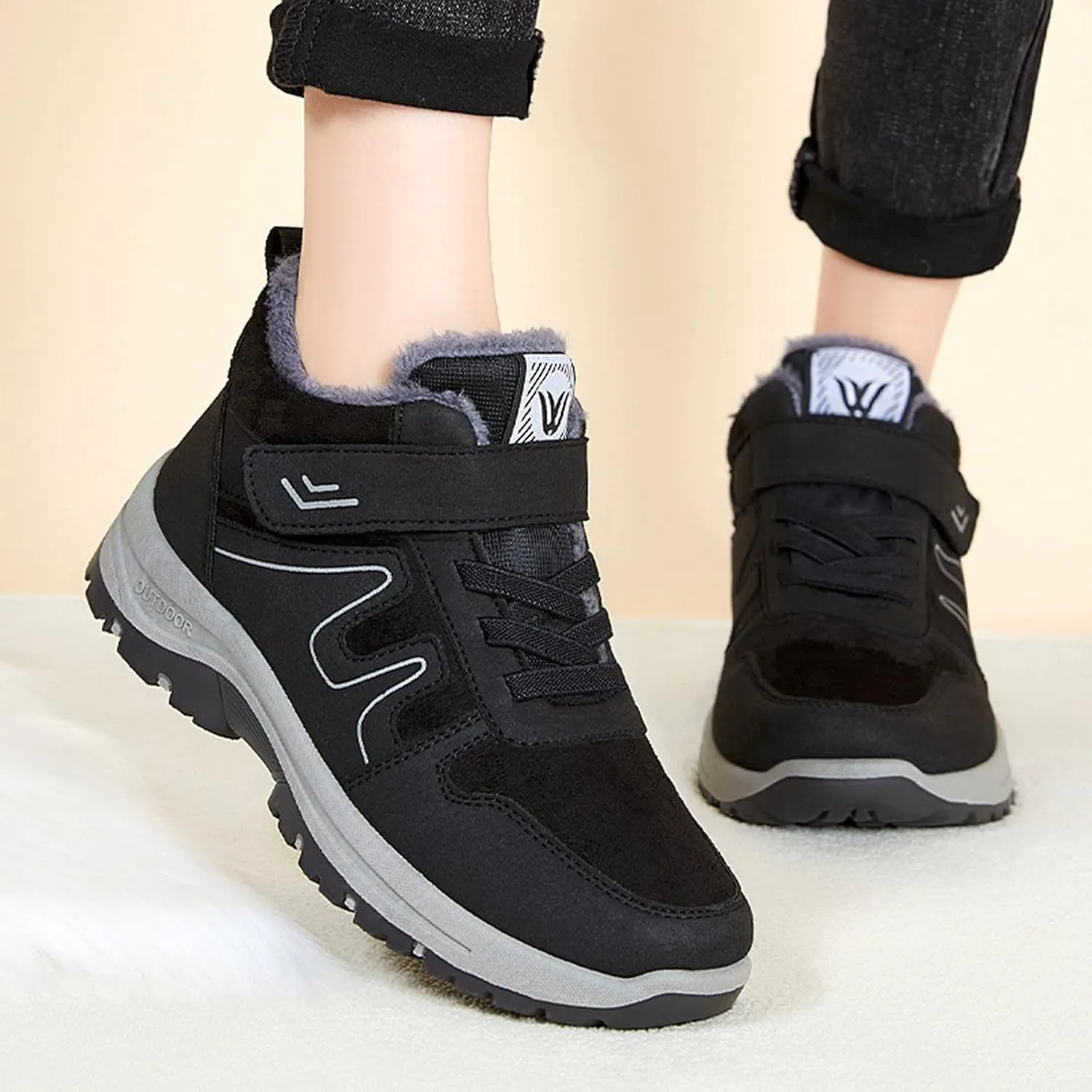 Womens Snow Boots Wide Width Snow Boots for Women Size 7 Wide Women Winter Booties Womens Tall Rubber Boots Waterproof Botas Para Mujer De Invierno