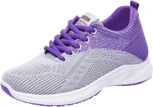Womens Walking Shoes Lace Up Lightweight Memory Foam Cheer Running Shoes for Women Breathable Dress Casual Shoes Shoes Sneakers Tennis Shoe Cross Trainer Shoe