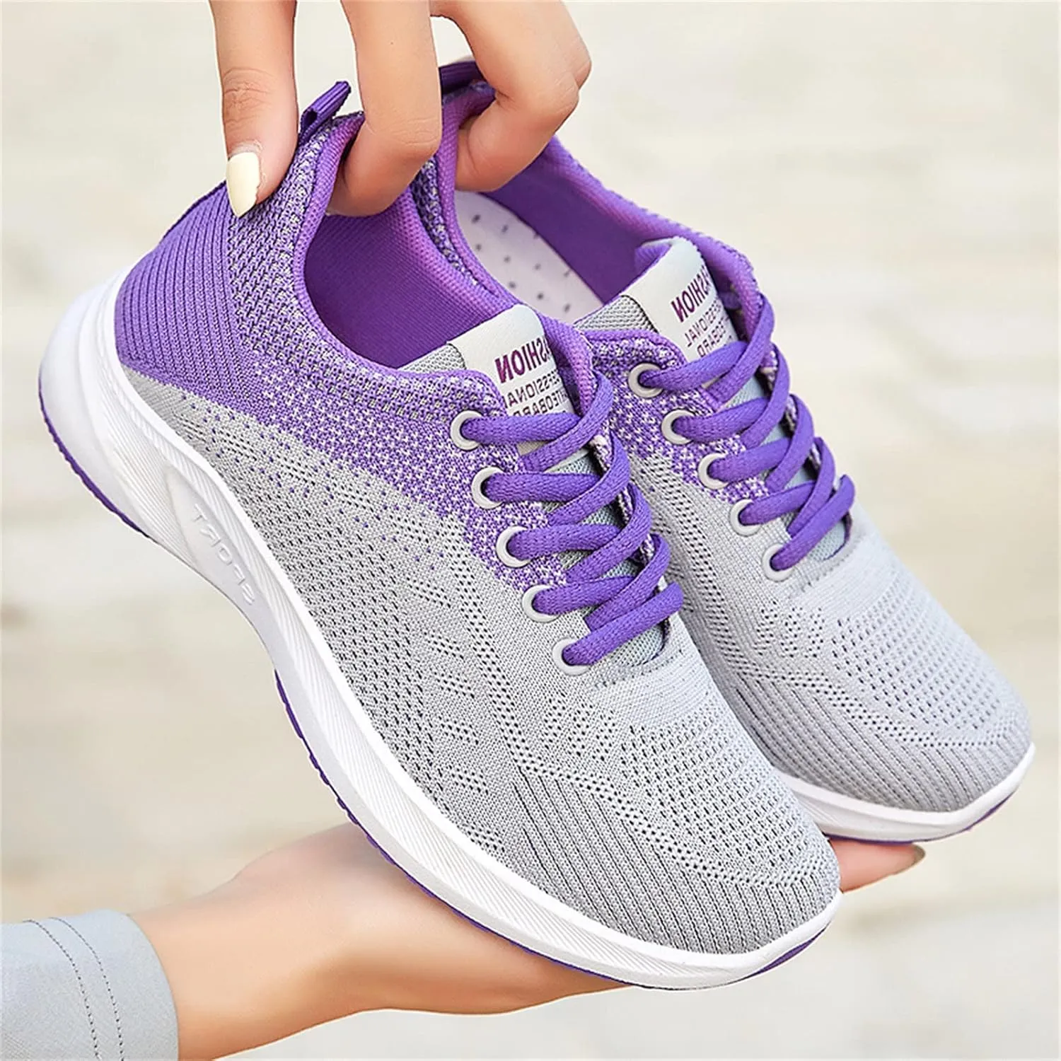 Womens Walking Shoes Lace Up Lightweight Memory Foam Cheer Running Shoes for Women Breathable Dress Casual Shoes Shoes Sneakers Tennis Shoe Cross Trainer Shoe