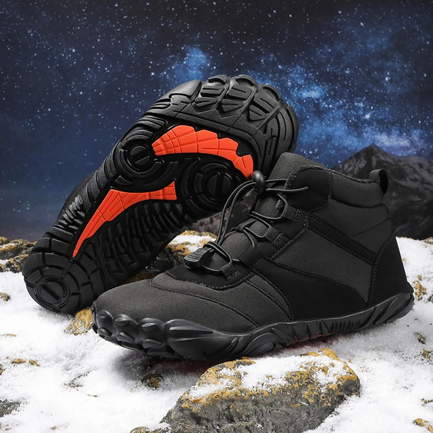 Womens Winter Boots Waterproof Wide Womens Snow Boots Size 9.5 Wide Black Fluffy Boots Women Snow Boots Women Waterproof Hiking Winter Snow Boots Long Black