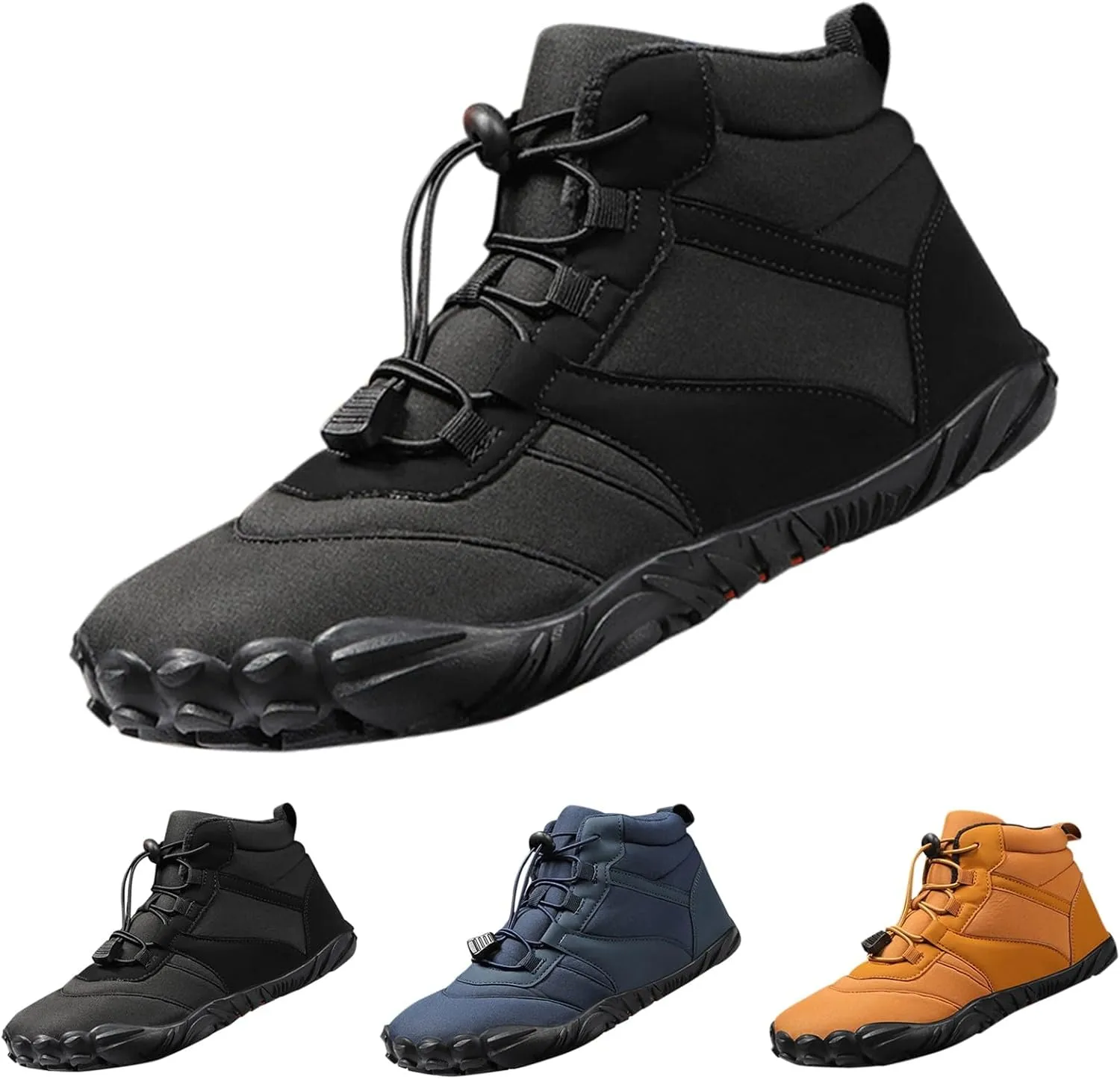 Womens Winter Boots Waterproof Wide Womens Snow Boots Size 9.5 Wide Black Fluffy Boots Women Snow Boots Women Waterproof Hiking Winter Snow Boots Long Black