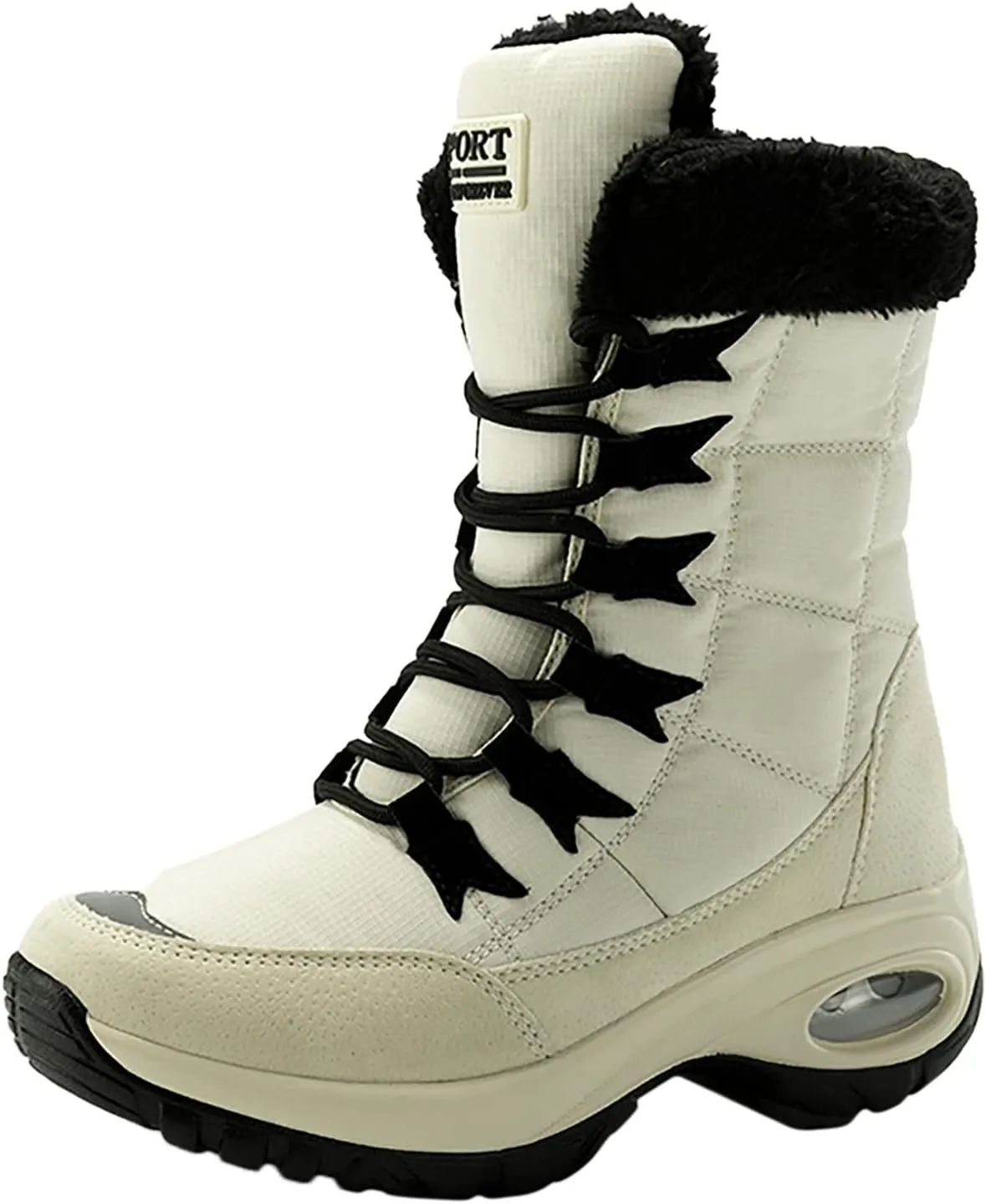 Women's Winter Boots Wide Width Leather Ankle Boots for Women Low Heel for Winter Womens Boots Winter Snow Shoes for Women Snow Boots Women Wide of Today