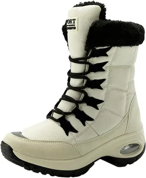 Women's Winter Boots Wide Width Leather Ankle Boots for Women Low Heel for Winter Womens Boots Winter Snow Shoes for Women Snow Boots Women Wide of Today